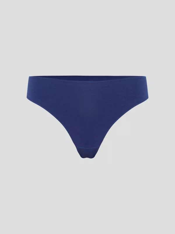 Hanf Damen klassischer Slip (nahtlos) - Farbe marine blue aus Hanf und Bio-Baumwolle