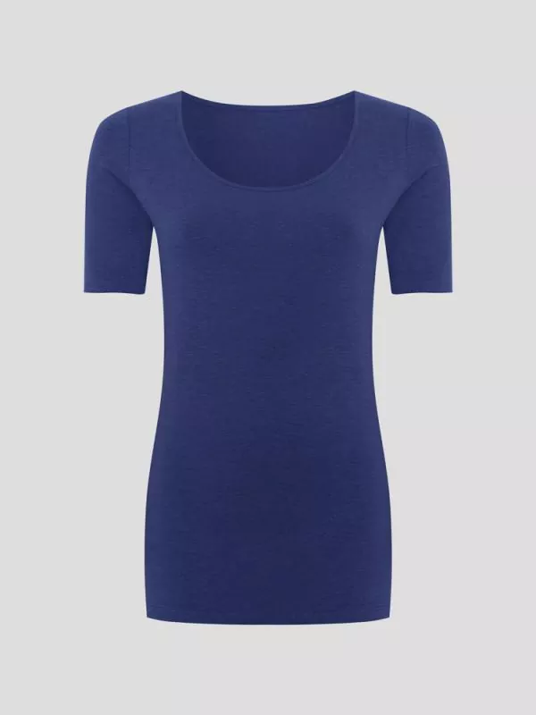 Hempro Hanf T-Shirt IDA - Farbe marine blue aus Hanf und Bio-Baumwolle Hempro Hanf T-Shirt IDA - Farbe marine blue aus Hanf und Bio-Baumwolle