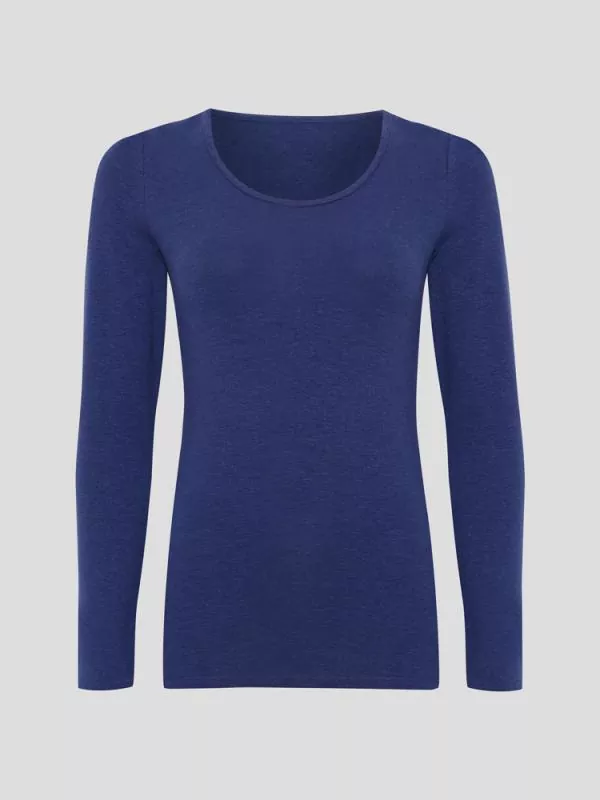 Hempro Hanf Langarm Shirt - Farbe marine blue aus Hanf und Bio-Baumwolle Hempro Hanf Langarm Shirt - Farbe marine blue aus Hanf und Bio-Baumwolle