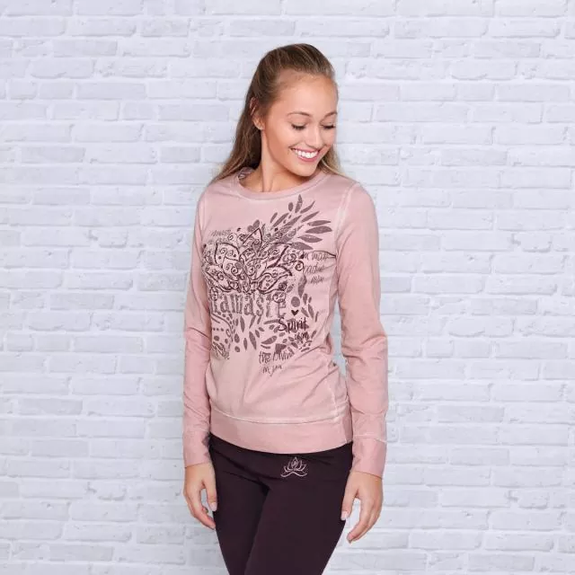 Spirit of Om Sweaty Namaste - Farbe rosenholz aus Bio-Baumwolle Spirit of Om Sweaty Namaste - Farbe rosenholz aus Bio-Baumwolle