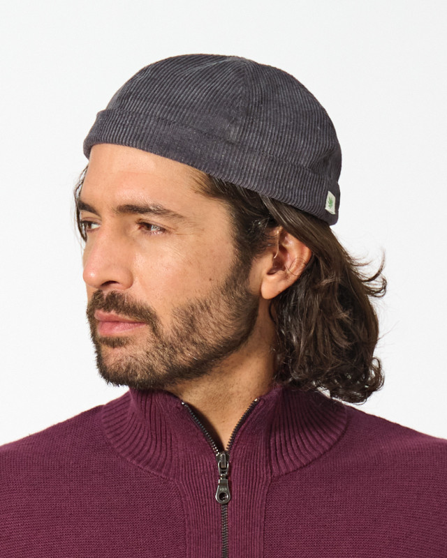 HempAge Hanf Docker Cap - Farbe shale aus Hanf und Bio-Baumwolle