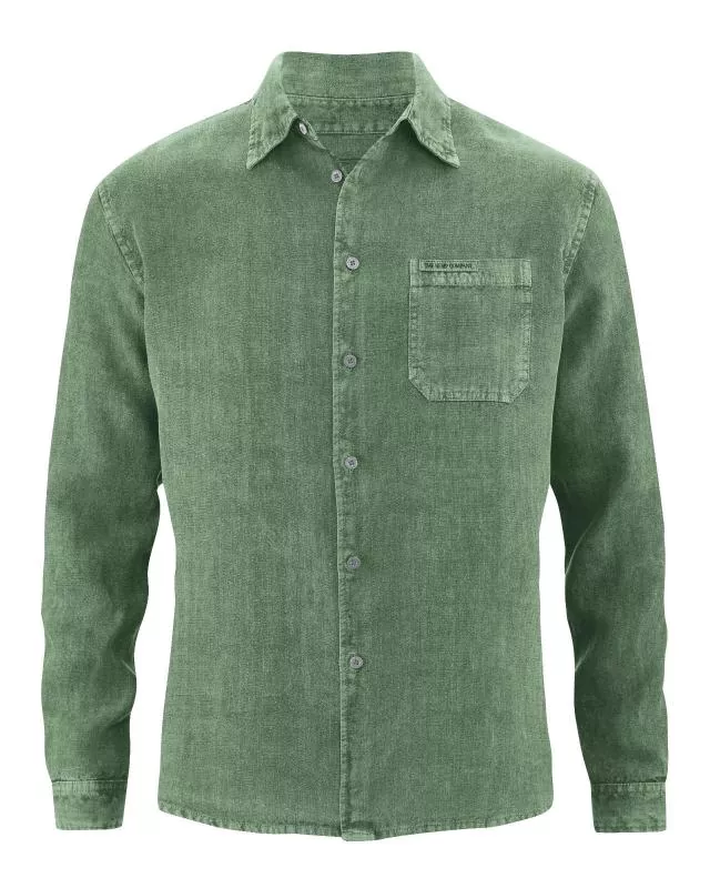 HempAge Hanf Hemd - Farbe herb aus 100% Hanf