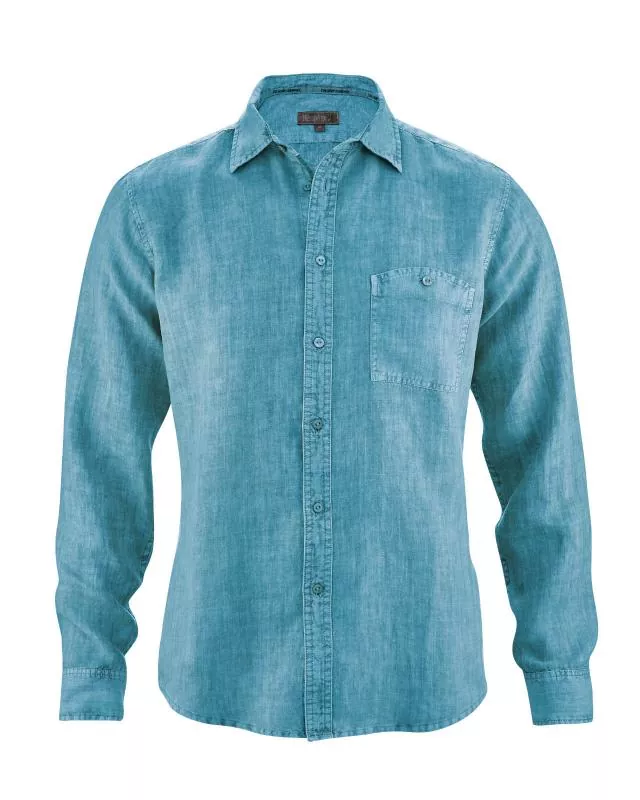 HempAge Hanf Hemd - Farbe caribic aus 100% Hanf