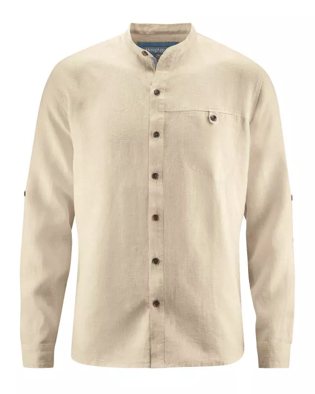 HempAge Hanf Hemd Noam - Farbe gobi aus 100% Hanf