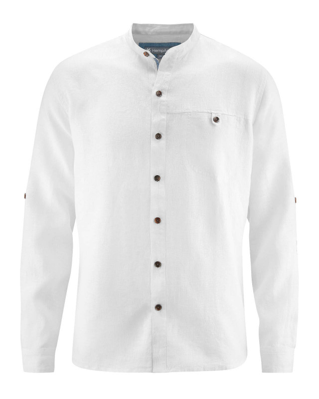 HempAge Hanf Hemd - Farbe white aus 100% Hanf