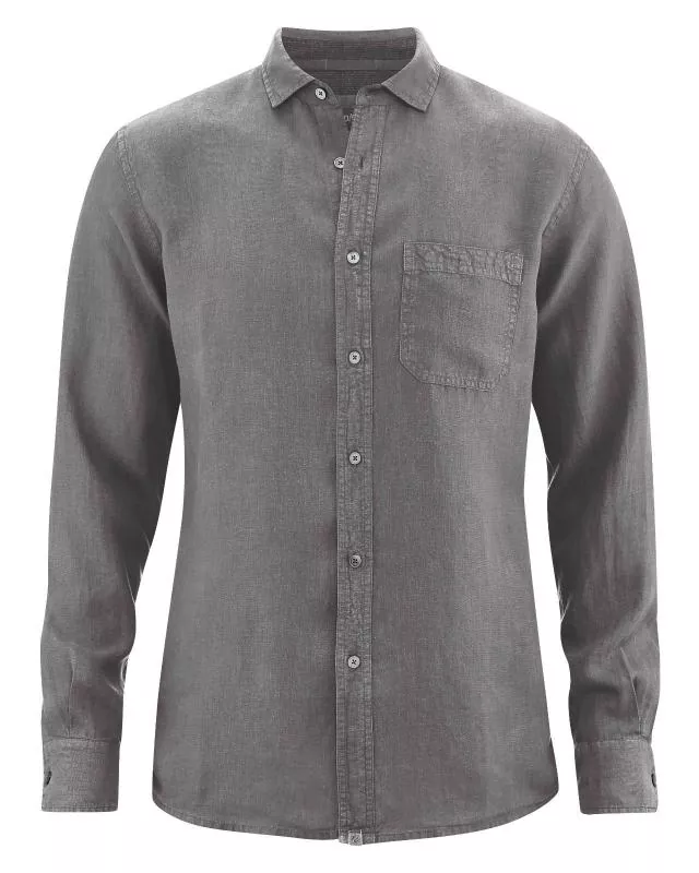 HempAge Hanf Hemd - Farbe taupe aus 100% Hanf