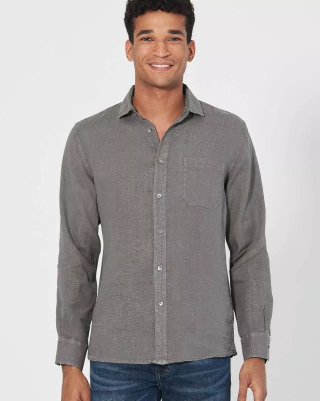 HempAge Hanf Hemd - Farbe taupe aus 100% Hanf