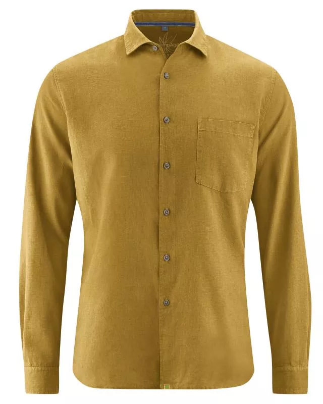 HempAge Hanf Hemd - Farbe peanut aus Hanf und Bio-Baumwolle