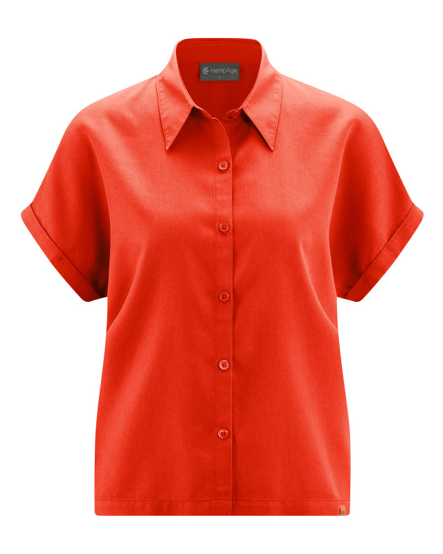 HempAge Hanf Bluse - Farbe magna aus 100% Lyocell