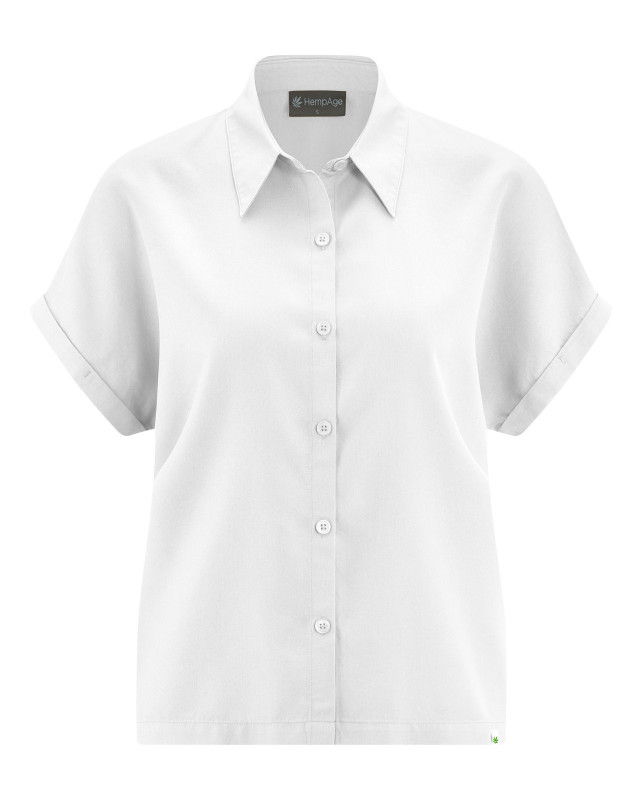 HempAge Hanf Bluse - Farbe white aus 100% Lyocell