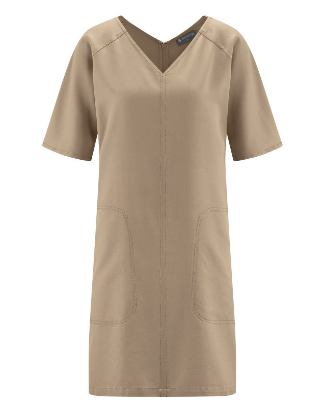 HempAge Hanf Kleid - Farbe shitake aus 100% Lyocell