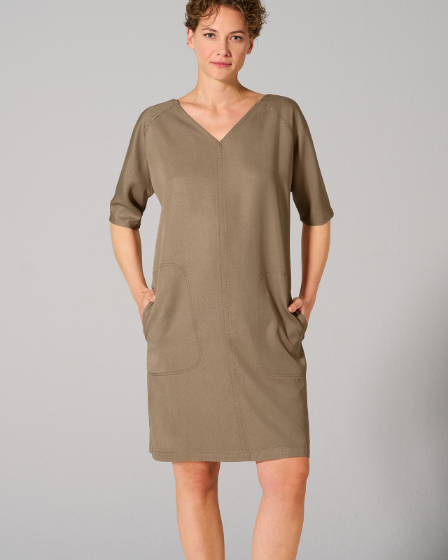 HempAge Hanf Kleid - Farbe shitake aus 100% Lyocell