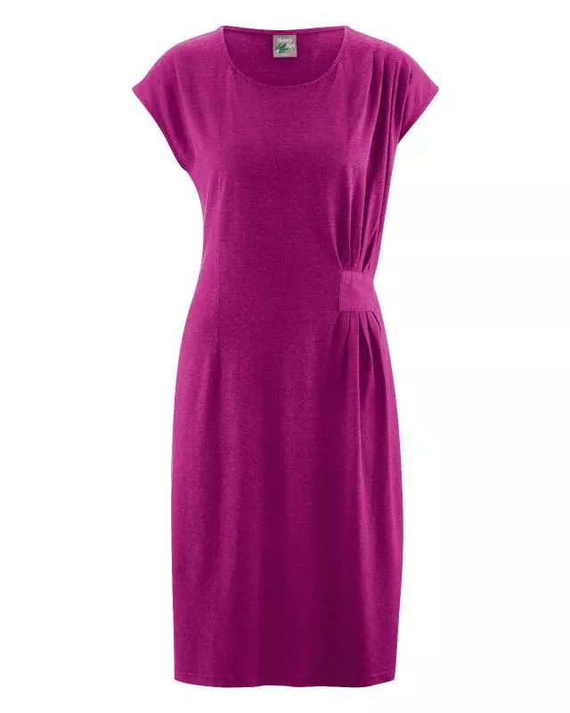 HempAge Hanf Kleid - Farbe berry aus Hanf und Bio-Baumwolle