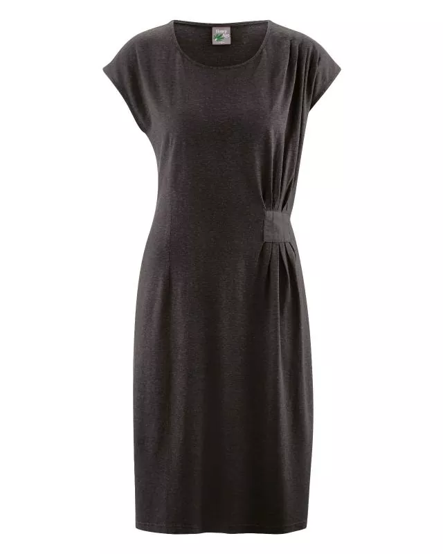 HempAge Hanf Kleid - Farbe black aus Hanf und Bio-Baumwolle
