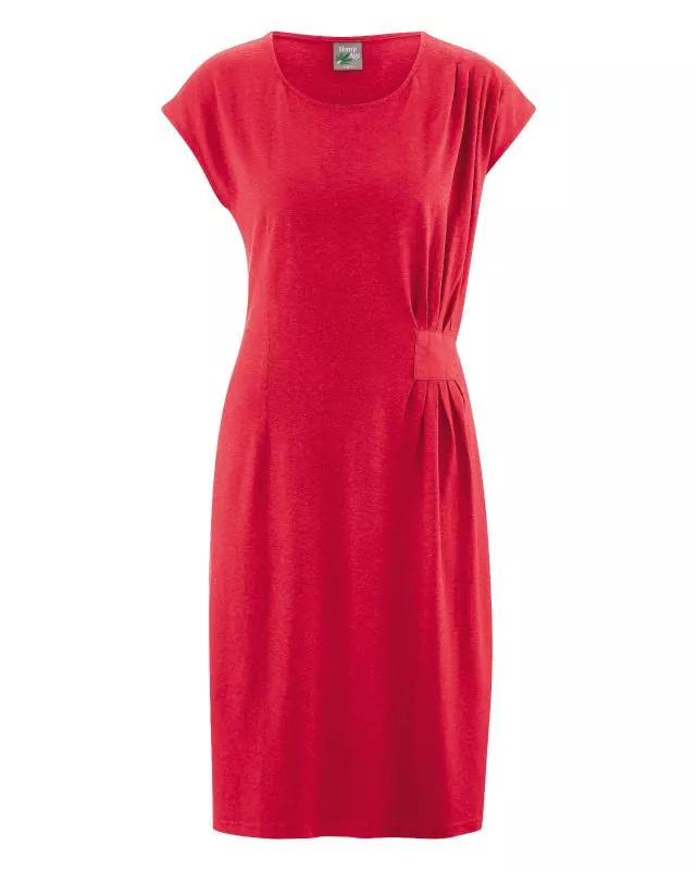 HempAge Hanf Kleid - Farbe chily aus Hanf und Bio-Baumwolle