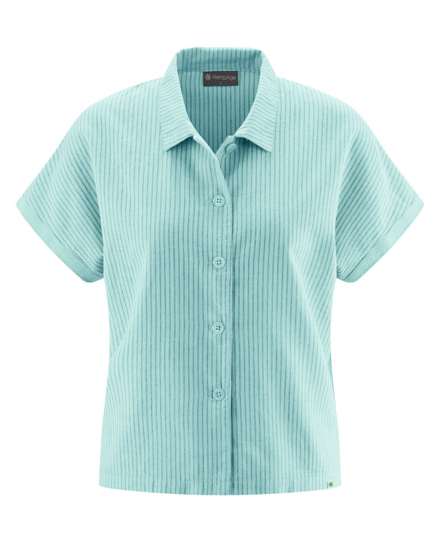 HempAge Hanf Bluse - Farbe lake aus Hanf und Bio-Baumwolle