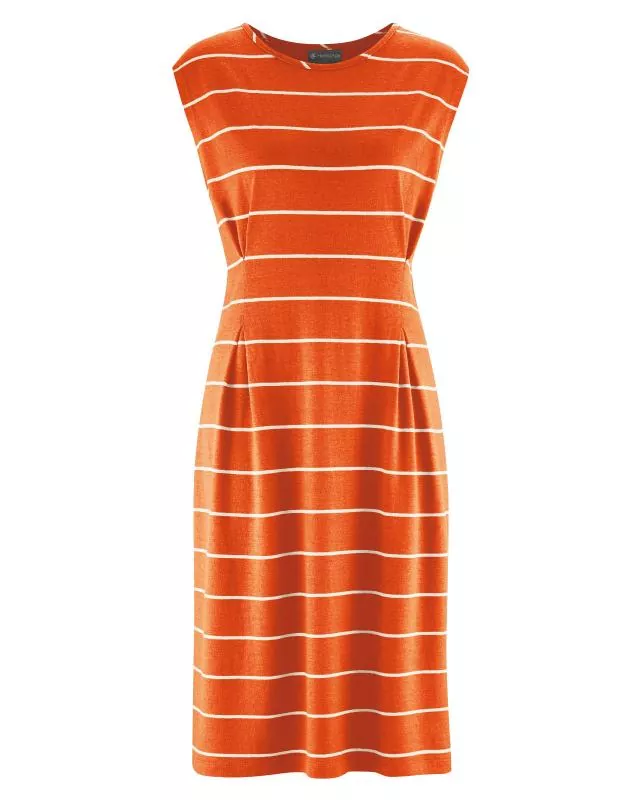HempAge Hanf Kleid - Farbe nectarine aus Hanf und Bio-Baumwolle