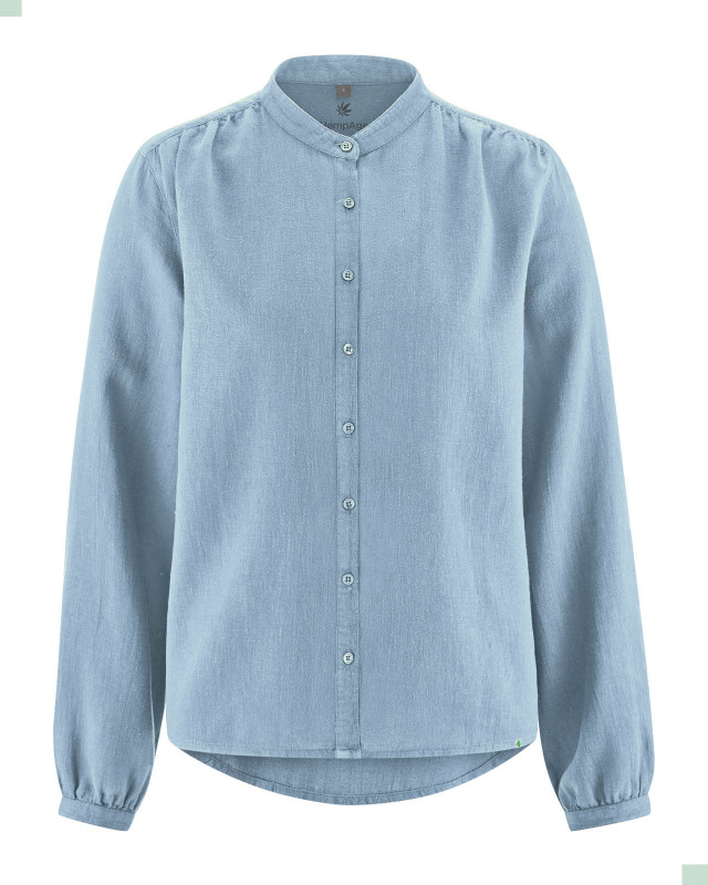 HempAge Hanf Bluse - Farbe smoke aus Hanf und Bio-Baumwolle