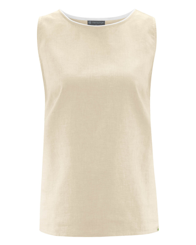 HempAge Hanf Blusen Top - Farbe gobi aus Hanf und Bio-Baumwolle