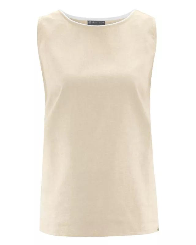 HempAge Hanf Blusen Top - Farbe gobi aus Hanf und Bio-Baumwolle