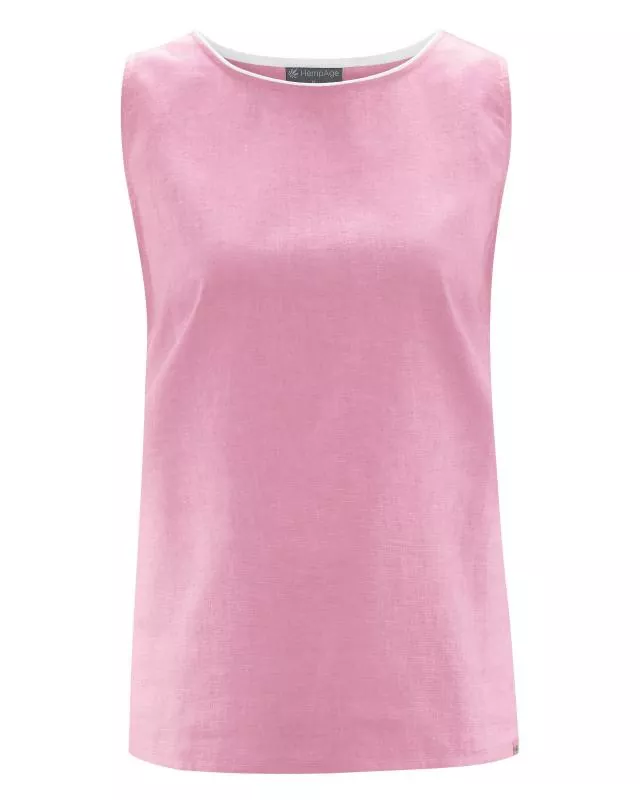 HempAge Hanf Blusen Top - Farbe rose aus Hanf und Bio-Baumwolle