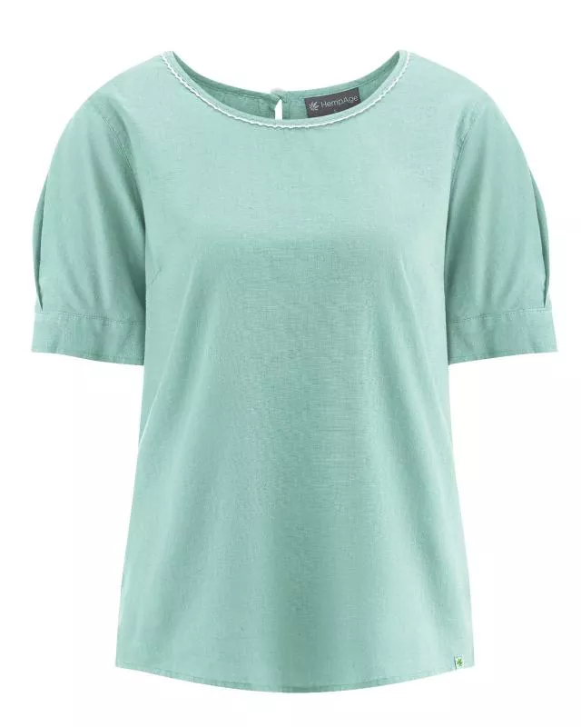 HempAge Hanf Bluse - Farbe sage aus Hanf und Bio-Baumwolle
