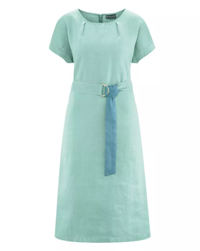 HempAge Hanf Kleid - Farbe sage aus Hanf und Bio-Baumwolle