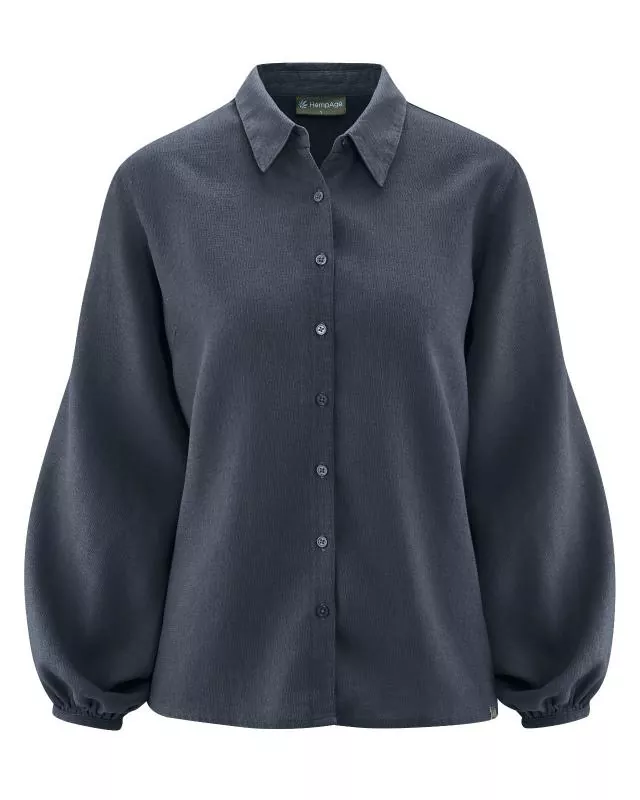 HempAge Hanf Bluse - Farbe dark aus Hanf und Bio-Baumwolle