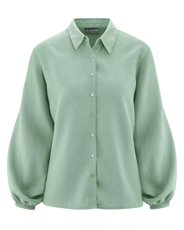 HempAge Hanf Bluse - Farbe menta aus Hanf und Bio-Baumwolle