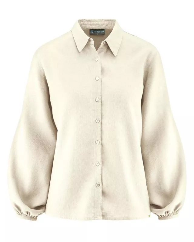 HempAge Hanf Bluse - Farbe offwhite aus Hanf und Bio-Baumwolle