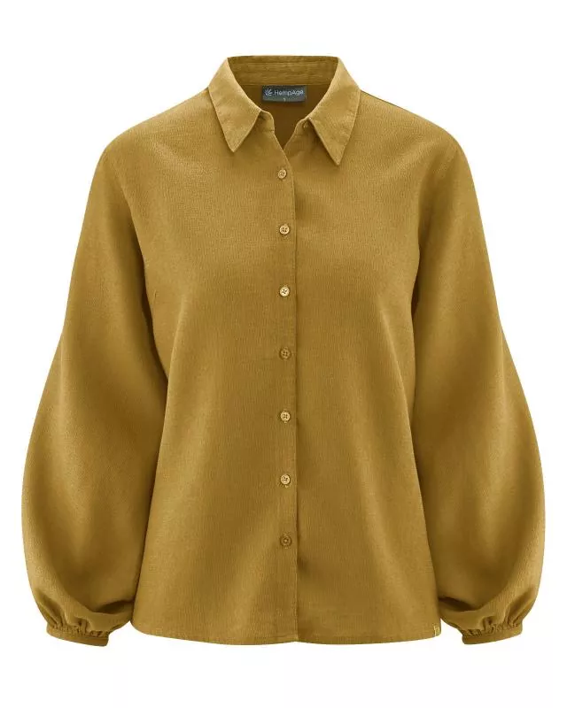 HempAge Hanf Bluse - Farbe peanut aus Hanf und Bio-Baumwolle