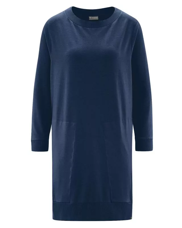 HempAge Hanf Kleid - Farbe navy aus Hanf und Bio-Baumwolle