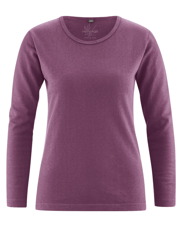 HempAge Hanf Shirt - Farbe purple aus Hanf und Bio-Baumwolle