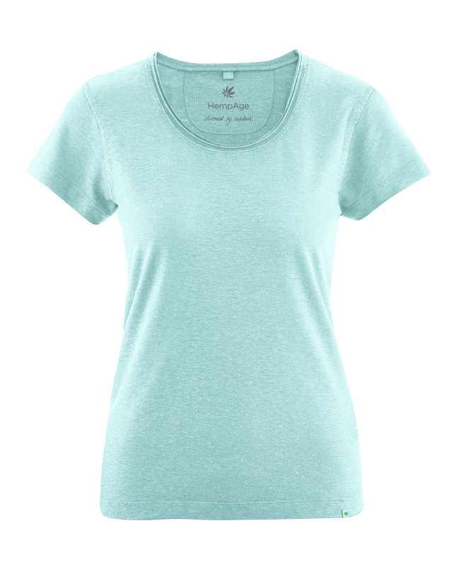 HempAge Hanf T-Shirt Breeze - Farbe lake aus Hanf und Bio-Baumwolle