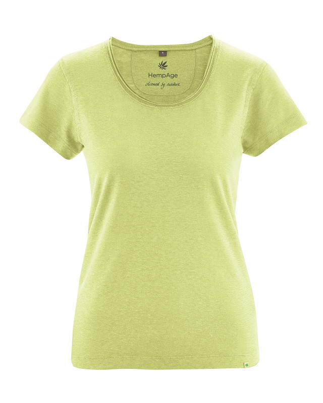 HempAge Hanf T-Shirt Breeze - Farbe lind aus Hanf und Bio-Baumwolle