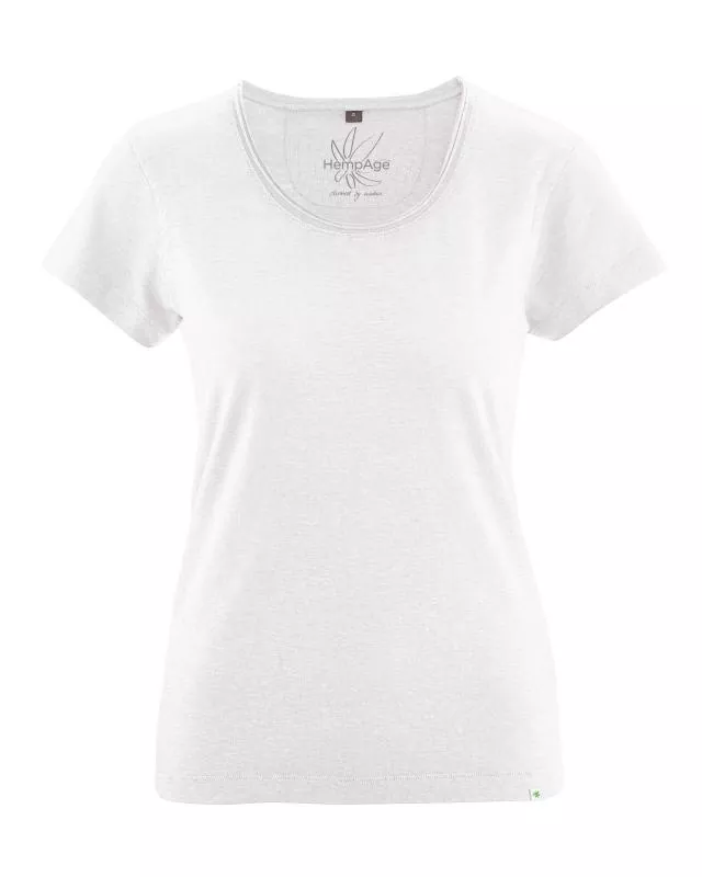 HempAge Hanf T-Shirt Breeze - Farbe offwhite aus Hanf und Bio-Baumwolle