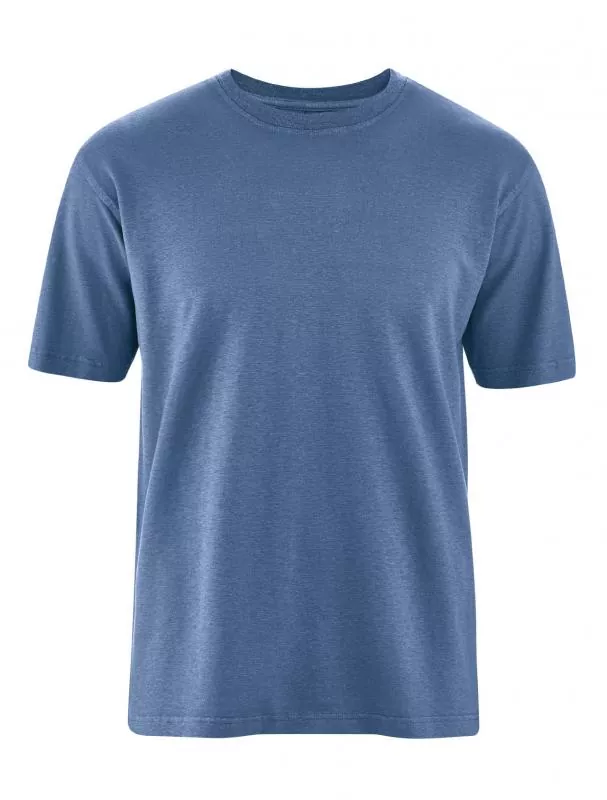 HempAge Hanf T-Shirt Basic Light - Farbe blueberry aus Hanf und Bio-Baumwolle