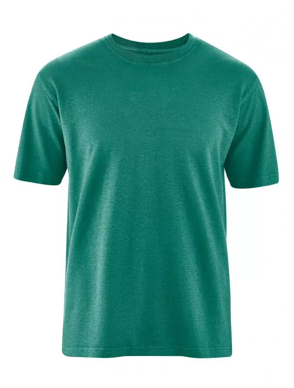 HempAge Hanf T-Shirt Basic Light - Farbe jungle aus Hanf und Bio-Baumwolle