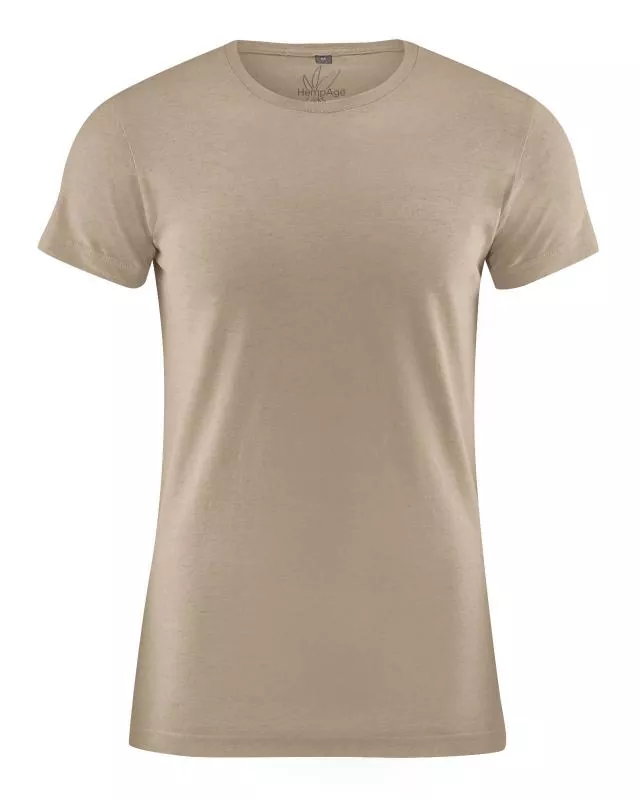 HempAge Hanf T-Shirt - Farbe grit aus Hanf und Bio-Baumwolle