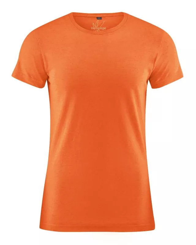 HempAge Hanf T-Shirt - Farbe nectarine aus Hanf und Bio-Baumwolle