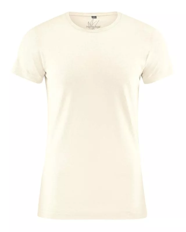 HempAge Hanf T-Shirt - Farbe offwhite aus Hanf und Bio-Baumwolle
