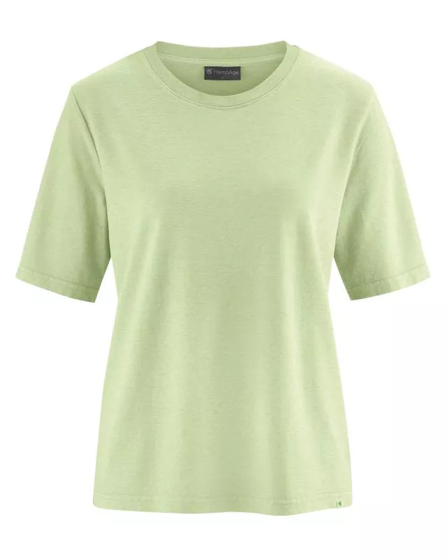 HempAge Hanf T-Shirt - Farbe matcha aus Hanf und Bio-Baumwolle