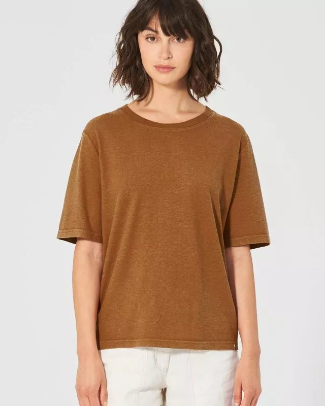 HempAge Hanf T-Shirt - Farbe almond aus Hanf und Bio-Baumwolle