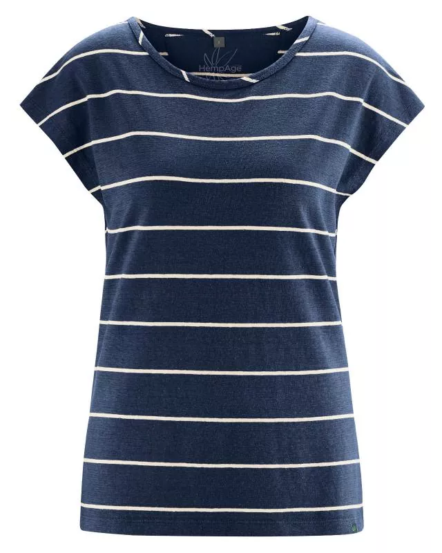 HempAge Hanf T-Shirt - Farbe navy aus Hanf und Bio-Baumwolle