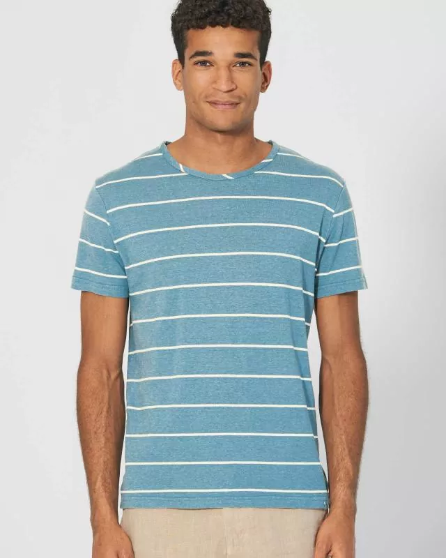 HempAge Hanf T-Shirt - Farbe wave aus Hanf und Bio-Baumwolle