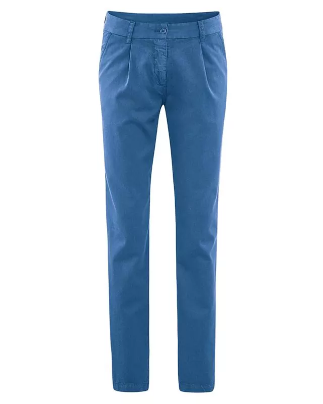 HempAge Hanf Chino Hose - Farbe sea aus Hanf und Bio-Baumwolle