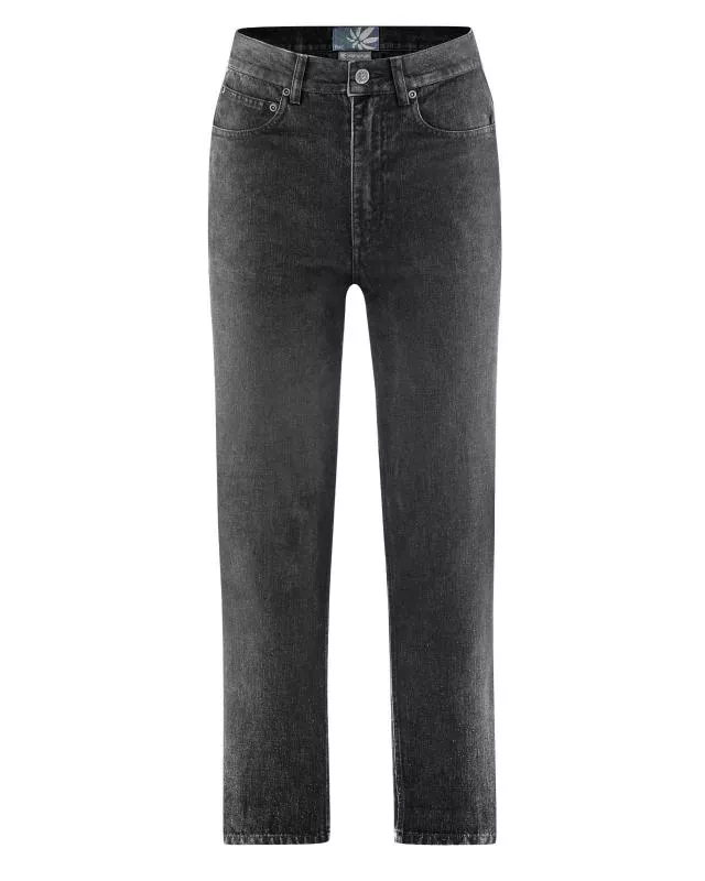 HempAge Hanf Damenjeans - Farbe black aus Hanf und Bio-Baumwolle