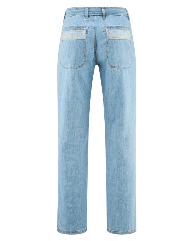 HempAge Hanf Denim Jeans - Farbe aqua aus Hanf und Bio-Baumwolle
