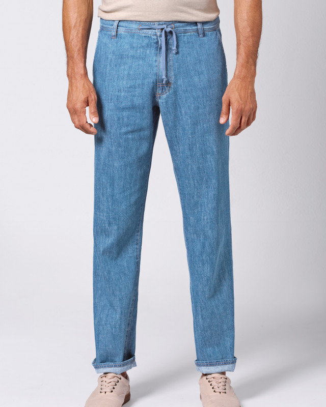 HempAge Hanf Denim Jeans - Farbe blue aus Hanf und Bio-Baumwolle