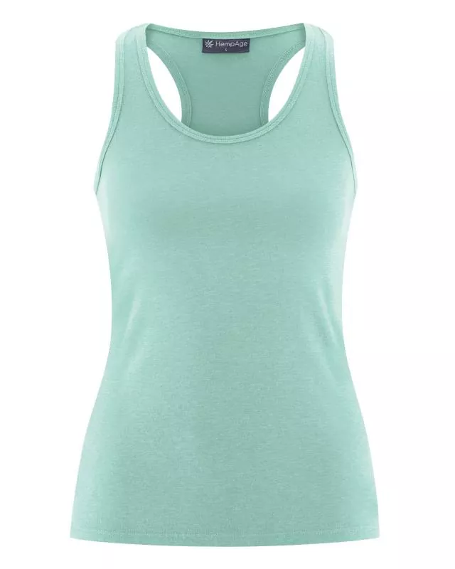 HempAge Hanf Yoga Top - Farbe sage aus Bio-Baumwolle und Hanf